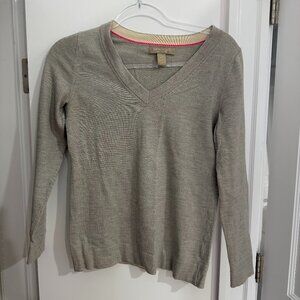 Banana Republic Italian extra-fine Merino wool V-neck sweater